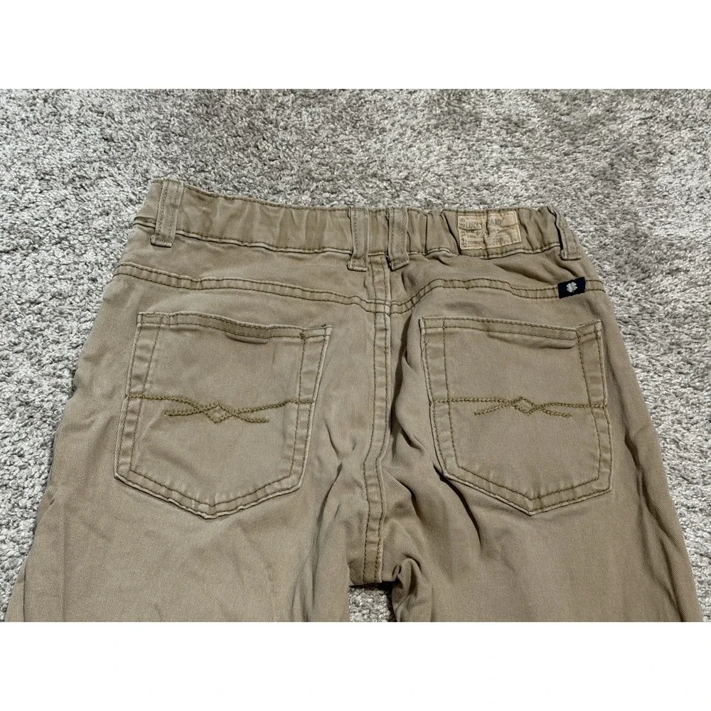 Lucky Brand Jeans Youth Size 12 Authentic Khaki Pants Adjustable Waist
